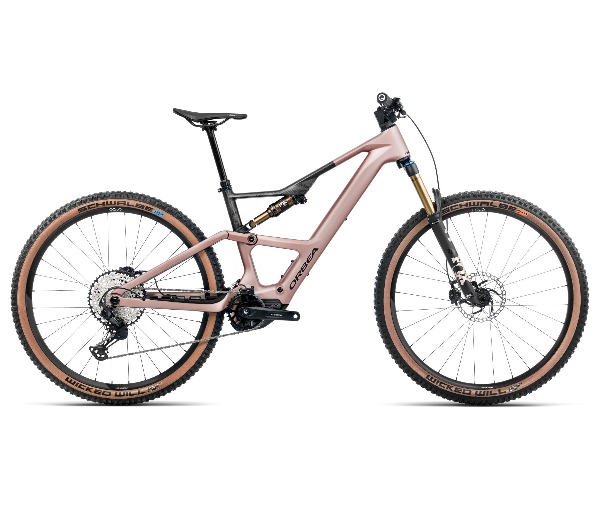 Orbea RISE SL M10 630W Desert Rose - Carbon Raw