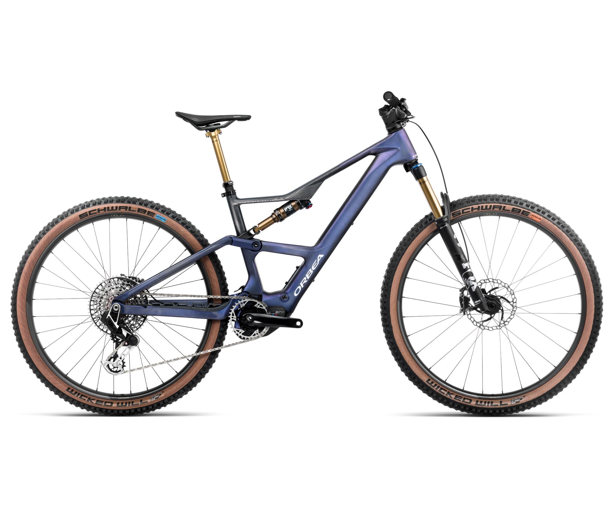 Orbea RISE SL M-LTD 630W Tanzanite Carbon View - Carbon Raw